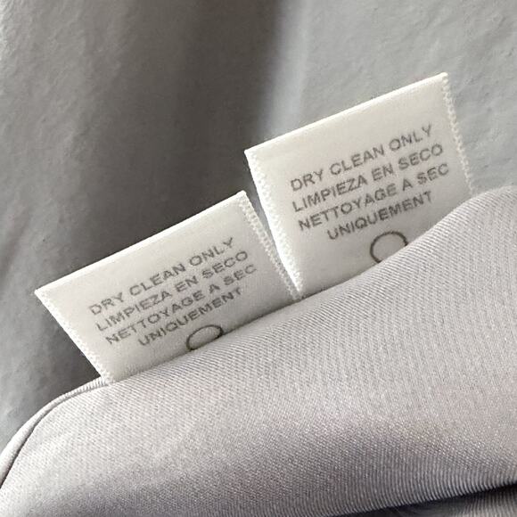 Silk Slip Dress L Gray Silver Minimalist 100% Silk USA Made Bias Cut Lingerie - Picture 4 of 10